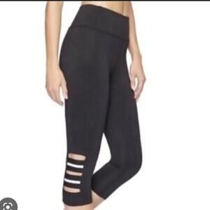 Sam Edelman Black Cutout Crop Leggings Size XS